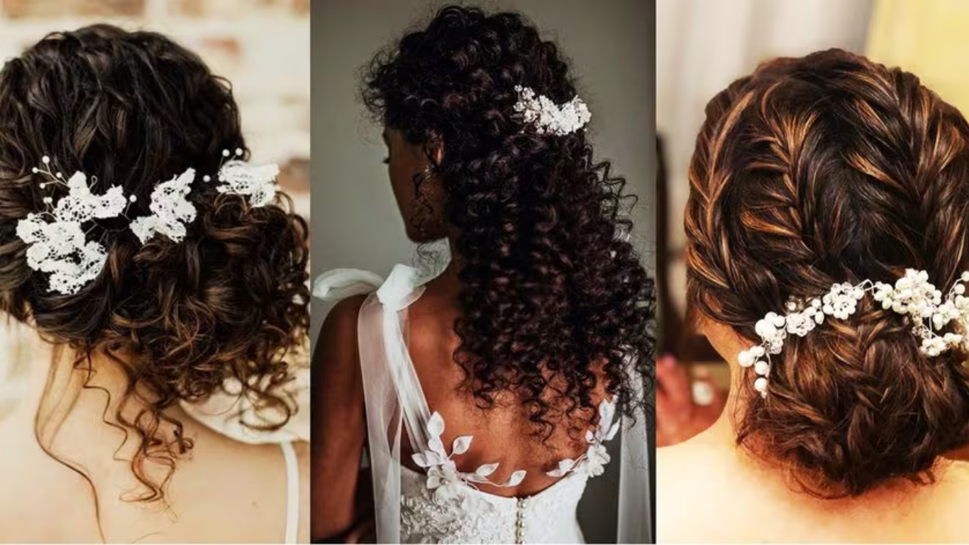 Loose Curls Hairstyles For Wedding: Roma...